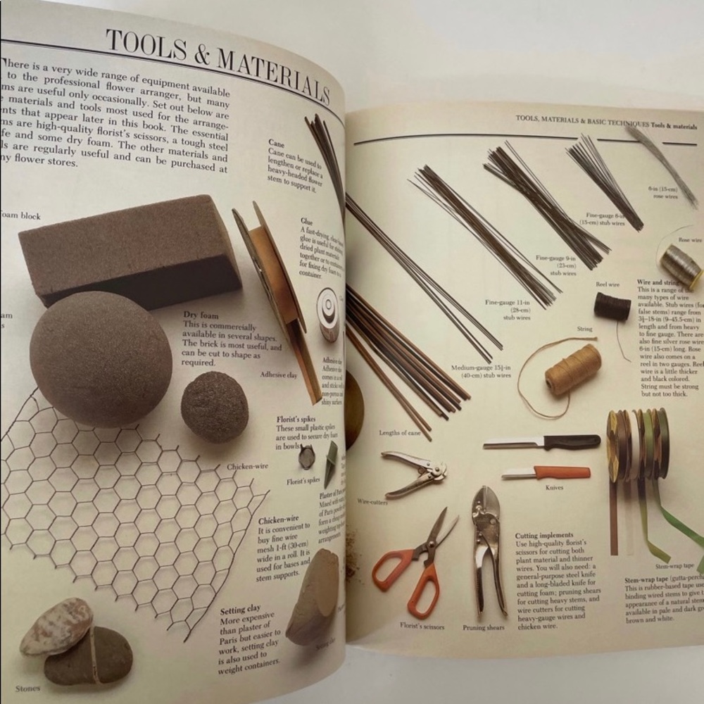 Vintage 80s Dried Flowers Floral Book DIY - Picture 3 of 9